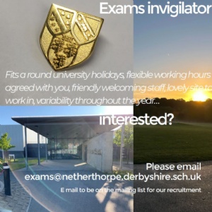 Flyer for Exams department